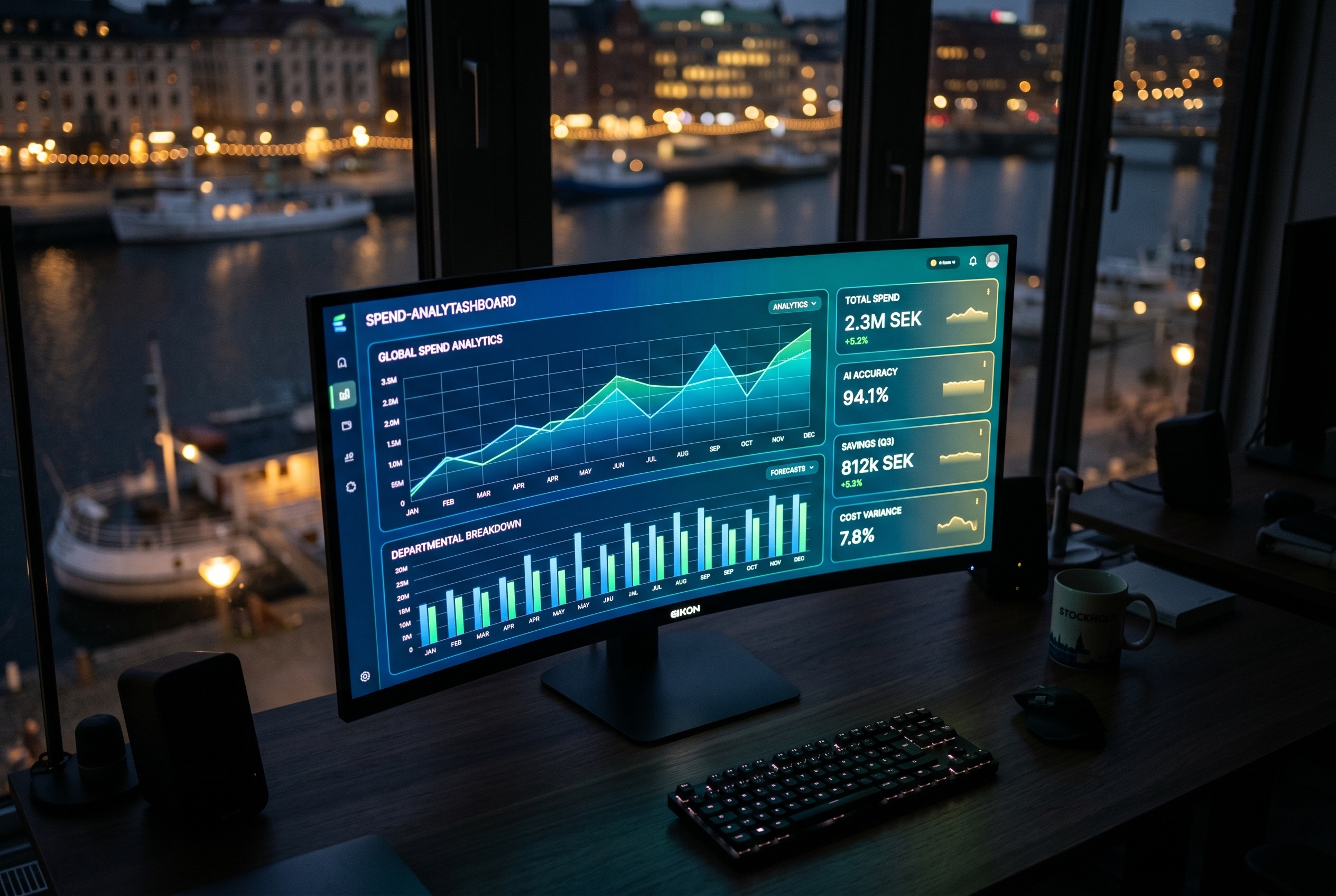 Cost optimization dashboard preview
